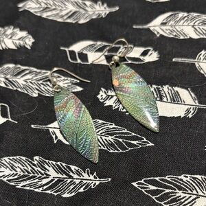 Elegant Multicolor Leaf Earrings